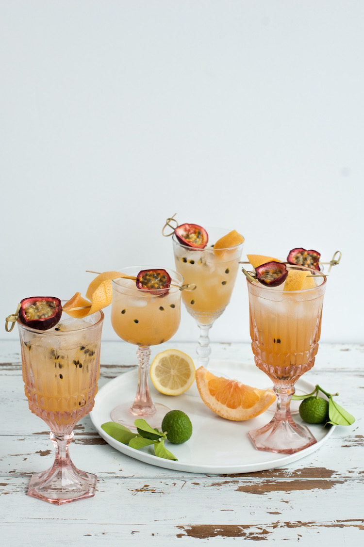 passion fruit bourbon cocktail // Craft & Cocktails for SFGirlByBay