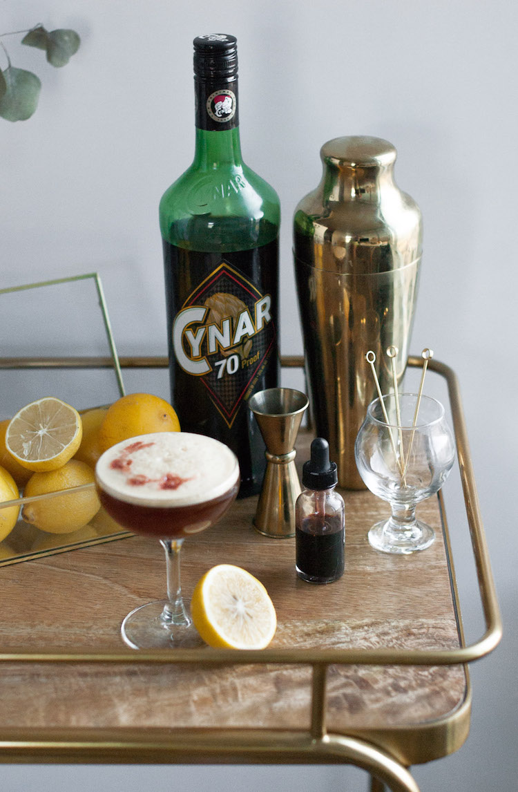 The Bitter Honey Bee with Cynar 70 // Craftancocktails.co