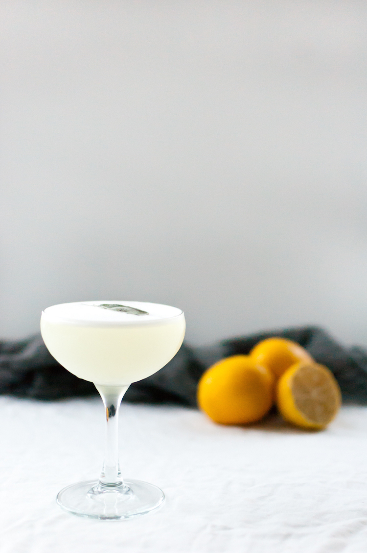 Meyer Lemon + Sage Sour // craftandcocktails.co
