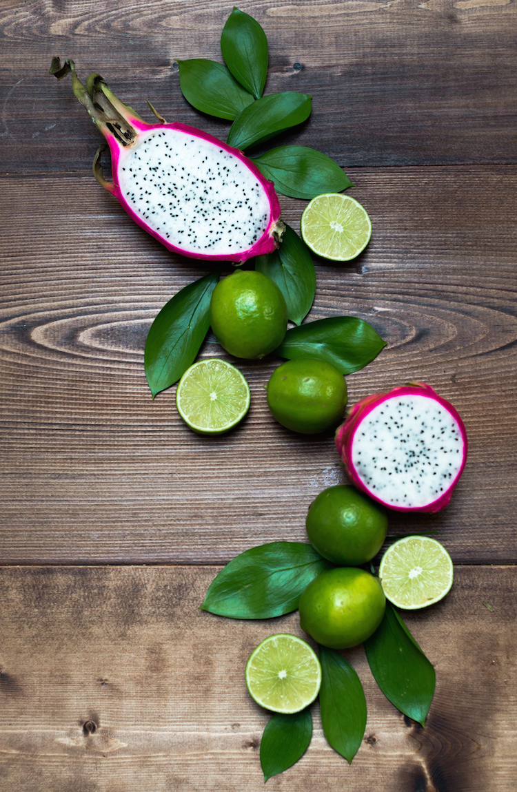 Pineapple Dragon Fruit Margarita // craftandcocktails.co