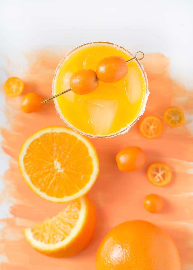 Kumquat Orange Margarita recipe // Craftandcocktail.co Glossary of Color Margaritas for @sugarandcloth