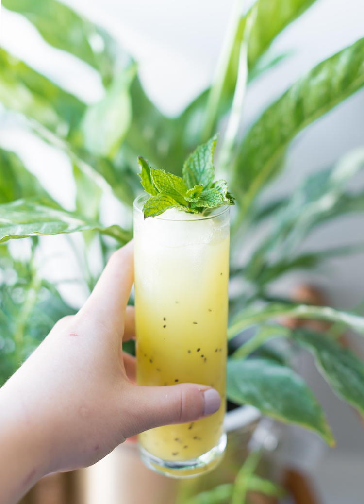 Kiwi Bird cocktail recipe // craftandcocktails.co