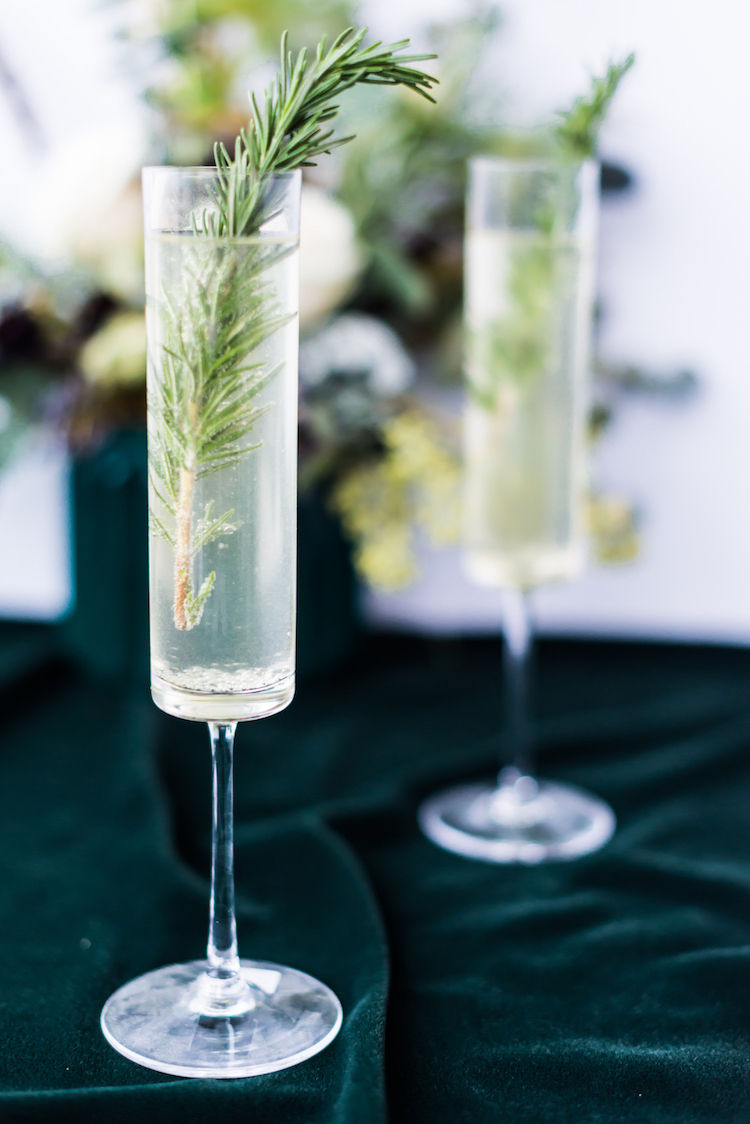 Rosemary French 75 | craftandcocktails.co