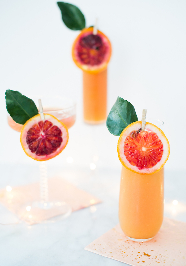 Blood Orange & Elderflower Sparkler | craftandcocktails.co