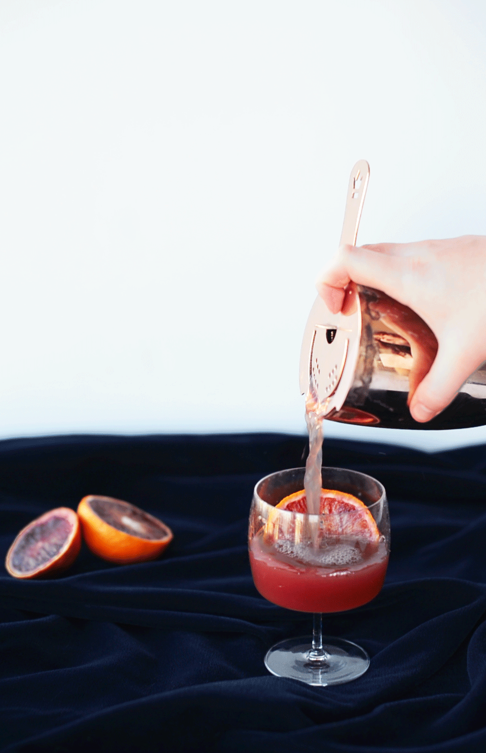 Peat Repeat cocktail with scotch and blood orange juice | recipe on Craft + Cocktails (craftandcocktails.co)
