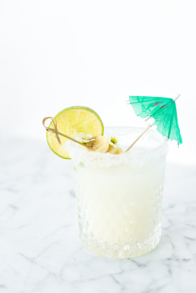 Banana Coconut Margarita | recipe on Craftandcocktails.co