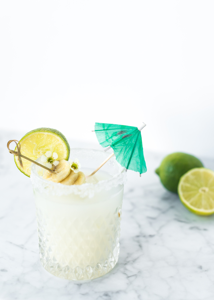 Banana Coconut Margarita | recipe on Craftandcocktails.co