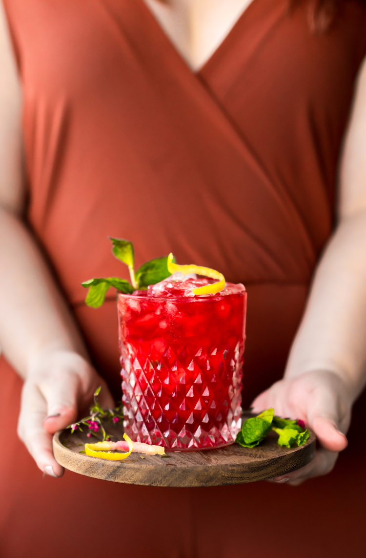 Boozy Beet Shrub Cocktail | recipe on Craftandcocktails.co