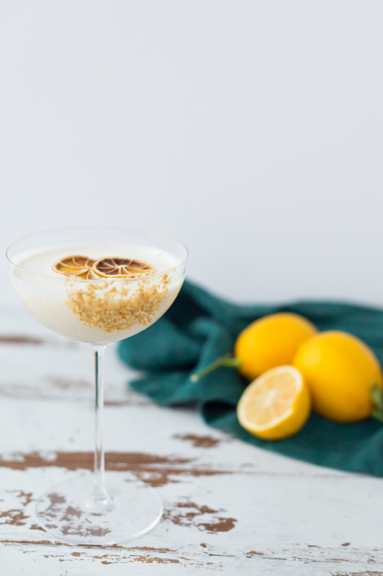 Meyer Lemon White Chocolate Cocktail | recipe on craftandcocktails.co