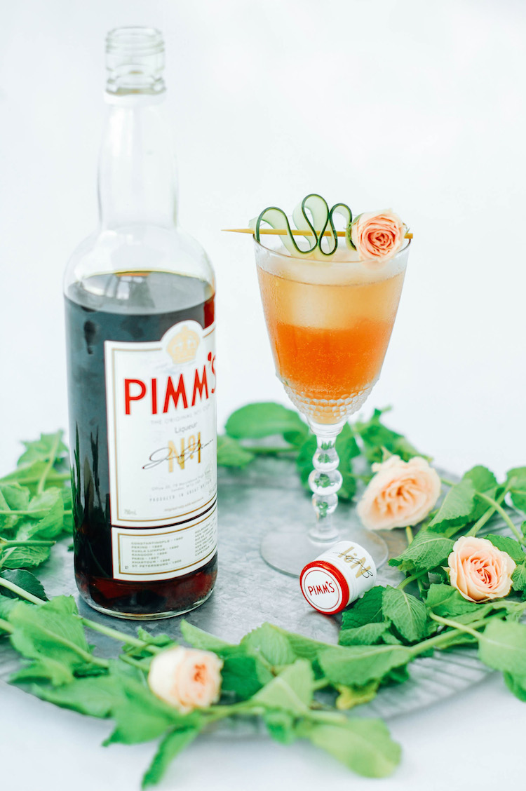 Pimm and Proper rose Pimm's cocktail recipe | Craftandcocktails.co for Jojotastic