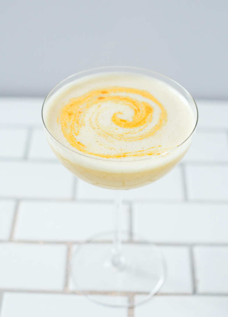 Golden Milk Turmeric Cocktail // Get the recipe on Craftandcocktails.co
