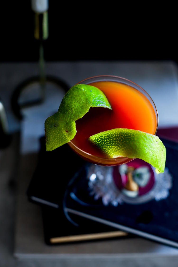 Snake Charmer halloween cocktail | recipe on Craftandcocktails.co