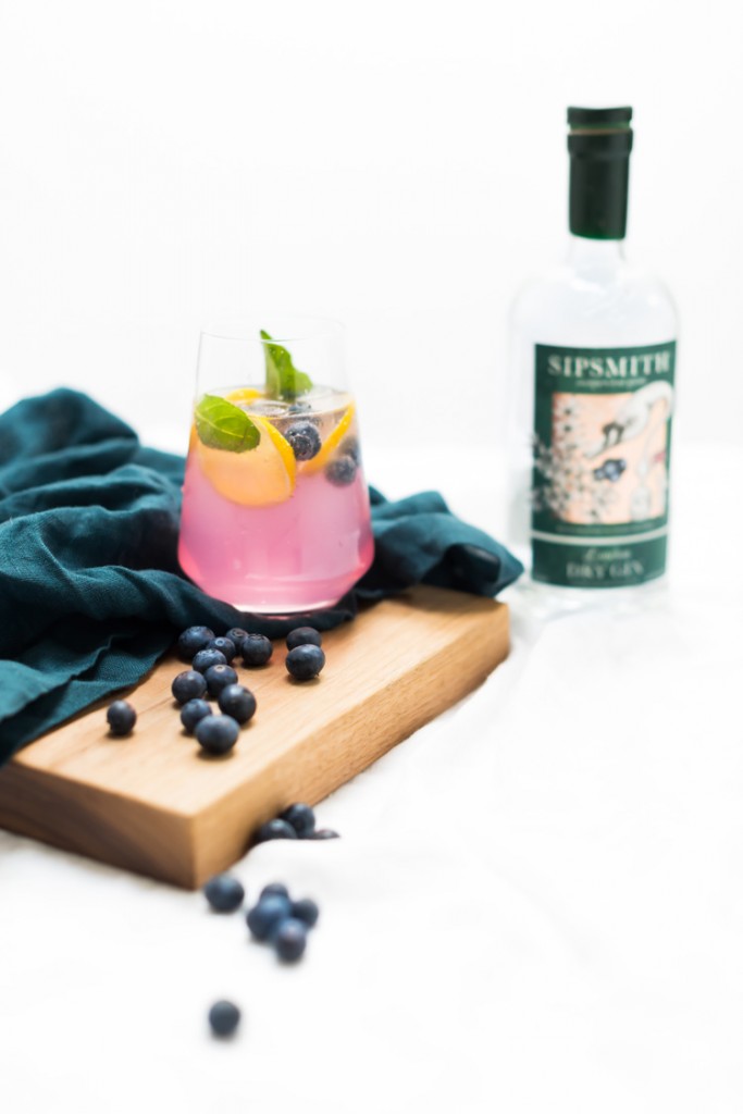 Blueberry Basil Lemon Spanish Gin & Tonics - Craft And Cocktails