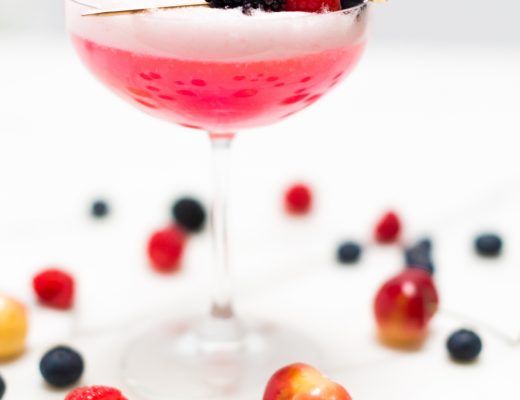 Cherry Berry Sparkler cocktail