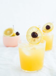 Pineapple Whiskey Sour cocktail // craftandcocktails.co