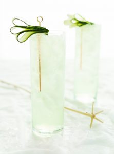 Gin Cucumber and Chartreuse Swizzle // craftandcocktails.co