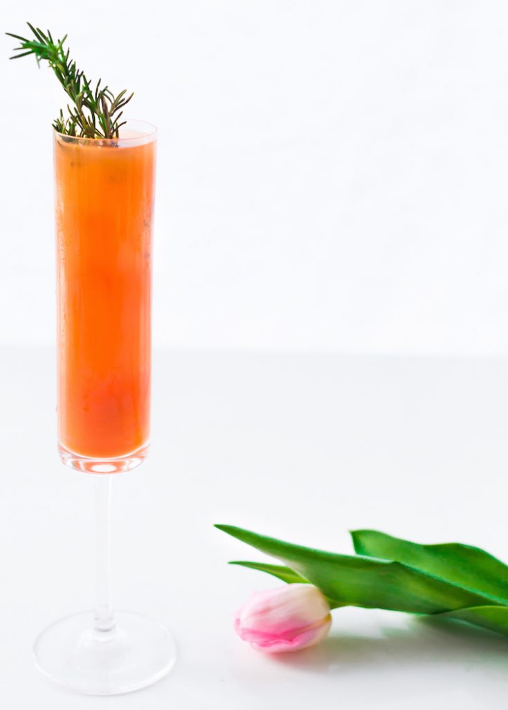 Easter Brunch Tips + Carrot Ginger Mimosa Cocktail - Craft and Cocktails