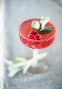 Sage Advice- Sage and Cranberry Sauce Cocktail for Thanksgiving | recipe on Craftandcocktails.co