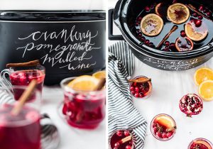 Crockpot cocktail Cranberry Pom Mulled Wine | recipe on Craft & Cocktails