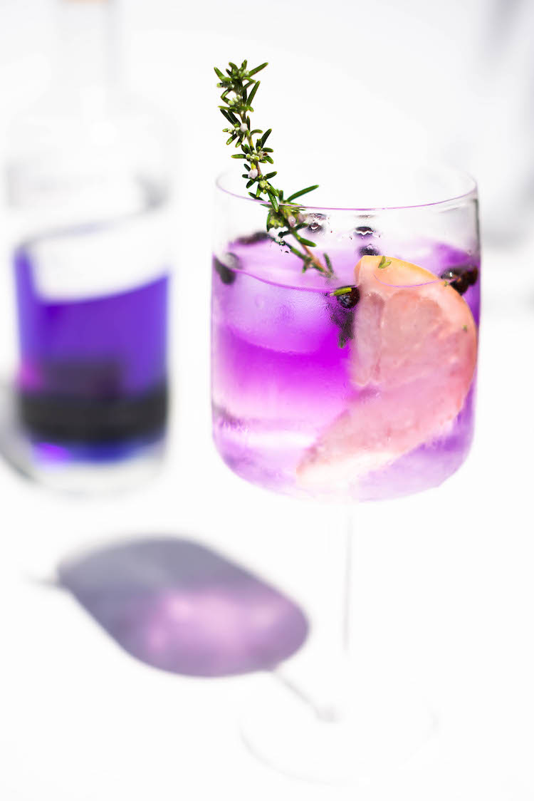 Butterfly Pea Flower Gin & Tonic with Empress gin recipe