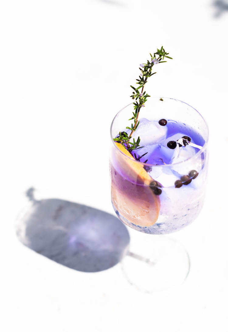 Butterfly Pea Flower Gin & Tonic recipe