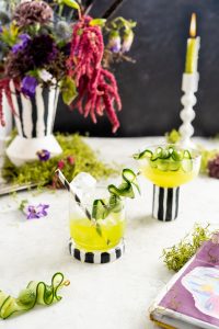 green Halloween cocktail