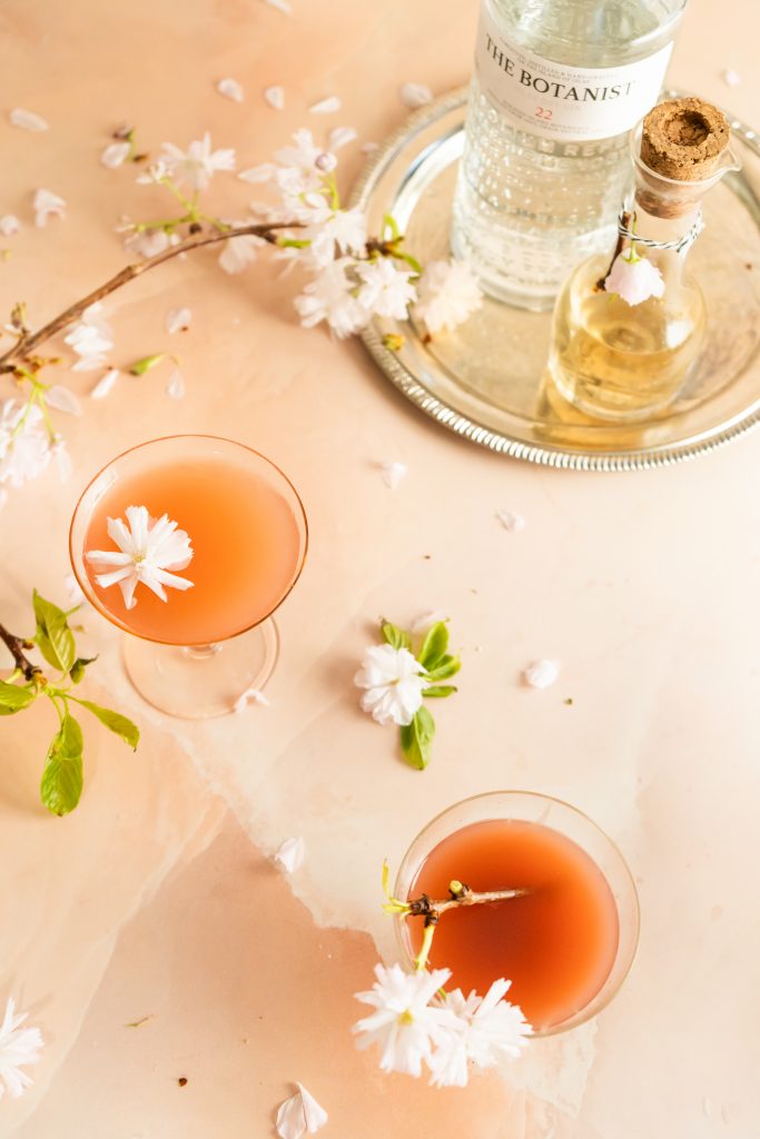 how to make a cherry blossom cocktail